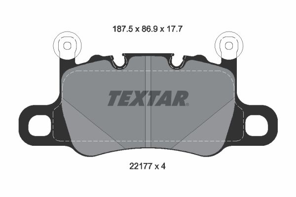 Гальмівні колодки дискові TEXTAR 2217701 - zapix