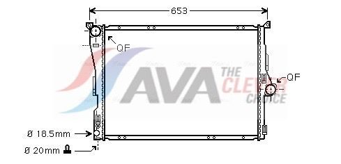 Радіатор охолодження двигуна AVA QUALITY COOLING BW2304 - zapix