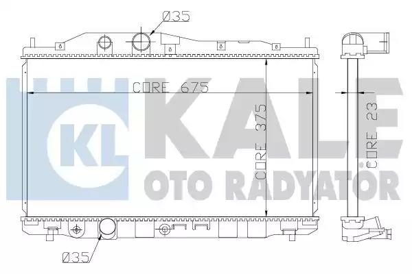 Радіатор охолодження двигуна KALE OTO RADYATÖR 357200 - zapix