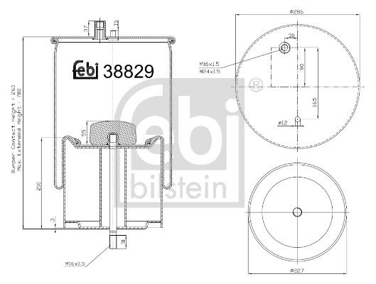 Пневматична підвіска FEBI BILSTEIN 38829 - zapix