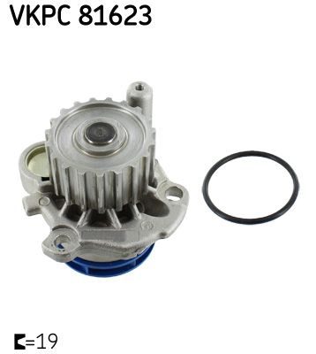 Помпа системи охолодження SKF VKPC81623 - zapix