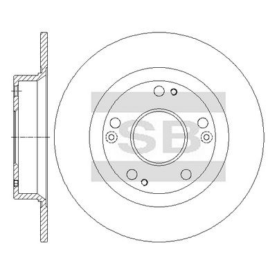 Гальмівний диск HI-Q SD4123 - zapix