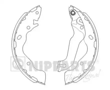 Гальмівні колодки ручника (барабанні) NIPPARTS J3500525 - zapix