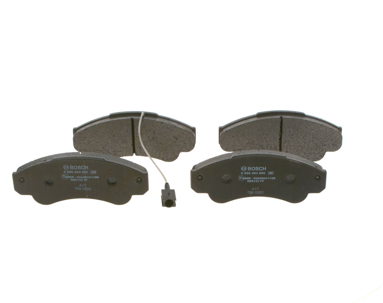 Гальмівні колодки дискові BOSCH 0986494850 - zapix