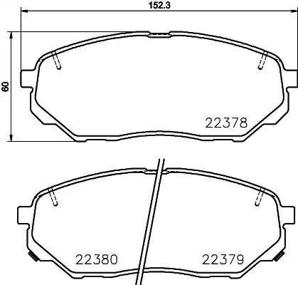 Гальмівні колодки дискові NISSHINBO NP6098 - zapix