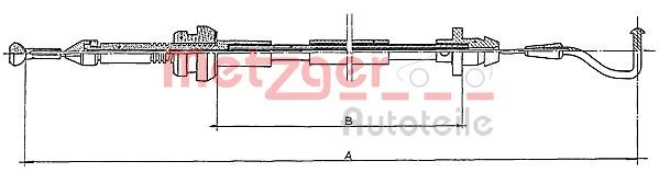 Трос газу METZGER 11087 - zapix