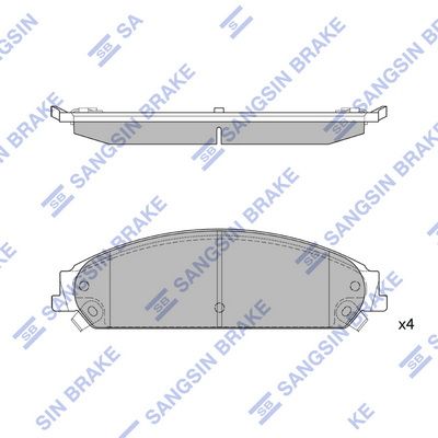 Гальмівні колодки дискові HI-Q SP1509 - zapix