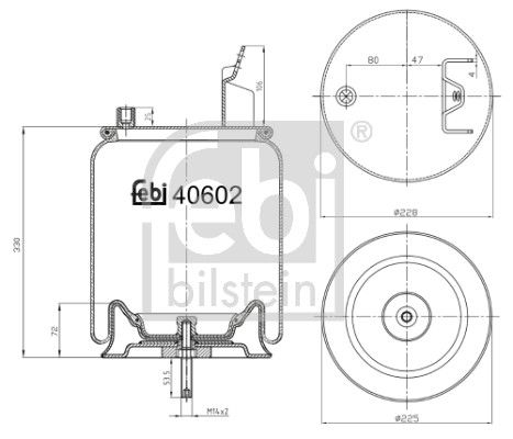 Пневматична підвіска FEBI BILSTEIN 40602 - zapix