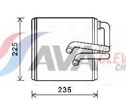 Радіатор пічки AVA QUALITY COOLING DN6410 - zapix