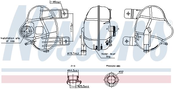 Розширювальний бачок NISSENS 996250 - zapix