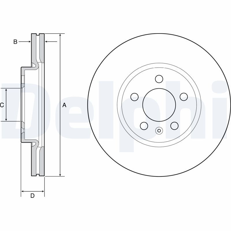 Гальмівний диск DELPHI BG4965C - zapix