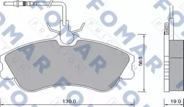 Гальмівні колодки дискові FOMAR FRICTION FO642681 - zapix