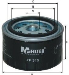 Оливний фільтр MFILTER TF315 - zapix