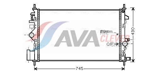 Радіатор охолодження двигуна AVA QUALITY COOLING OL2468 - zapix