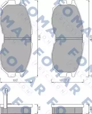 Гальмівні колодки дискові FOMAR FRICTION FO479181 - zapix