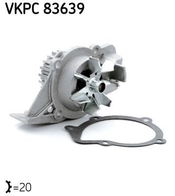 Помпа системи охолодження SKF VKPC83639 - zapix