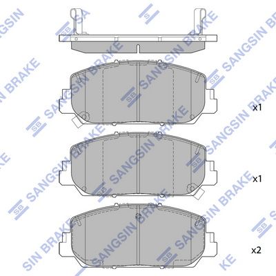 Гальмівні колодки дискові HI-Q SP4026 - zapix