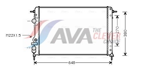 Радіатор охолодження двигуна AVA QUALITY COOLING RTA2266 - zapix