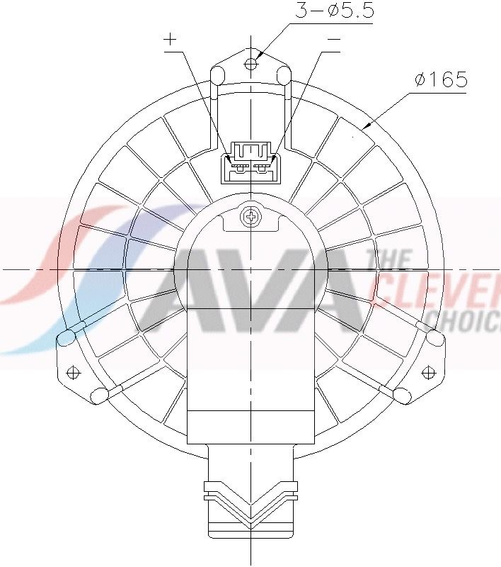 Вентилятор салону AVA QUALITY COOLING FD8725 - zapix