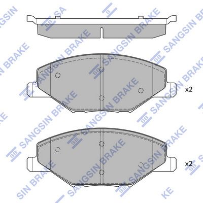 Гальмівні колодки дискові HI-Q SP1595