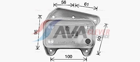 Оливний радіатор двигуна AVA QUALITY COOLING MS3733 - zapix
