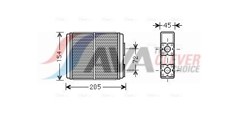 Радіатор пічки AVA QUALITY COOLING OL6403 - zapix