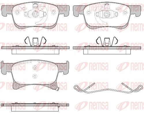Гальмівні колодки дискові REMSA 158002 - zapix