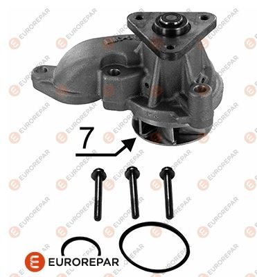 Помпа системи охолодження EUROREPAR 1635180780 - zapix