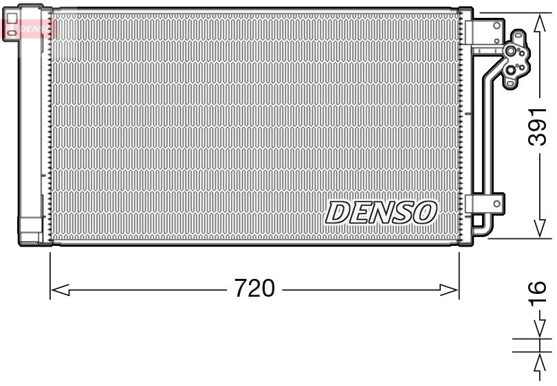 Радіатор кондиціонера DENSO DCN32020 - zapix