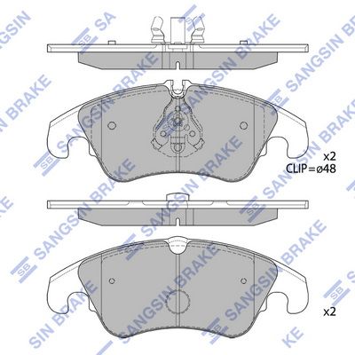 Гальмівні колодки дискові HI-Q SP2145A - zapix