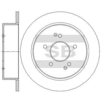 Гальмівний диск HI-Q SD3086 - zapix