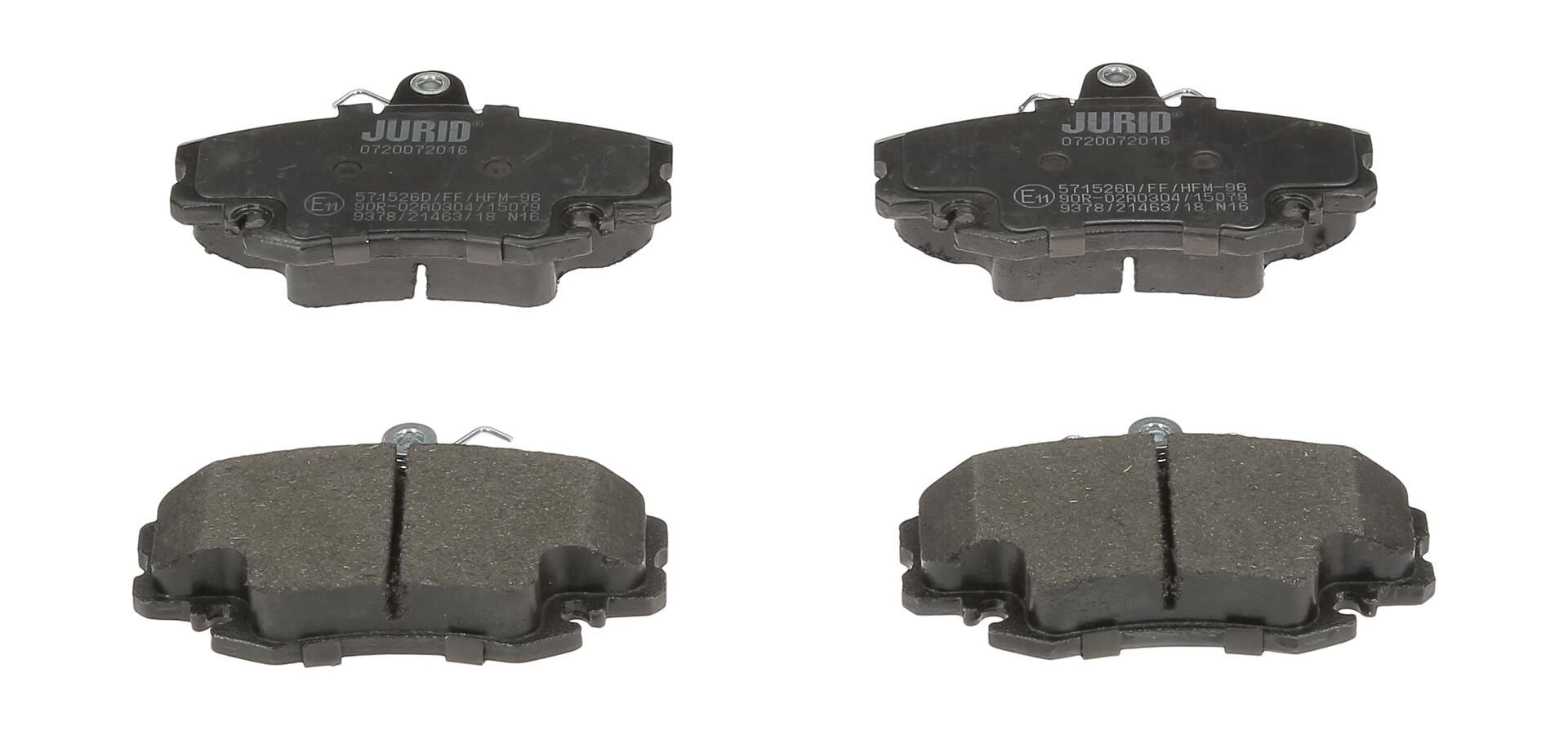 Гальмівні колодки дискові JURID 571526D