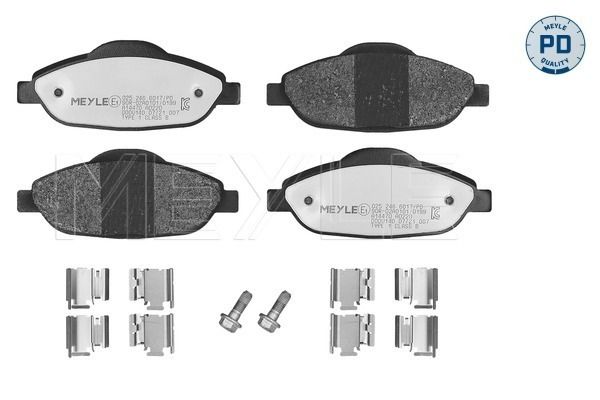Гальмівні колодки дискові MEYLE 0252466017PD - zapix