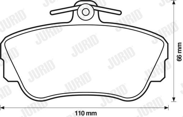 Гальмівні колодки дискові JURID 571414J - zapix
