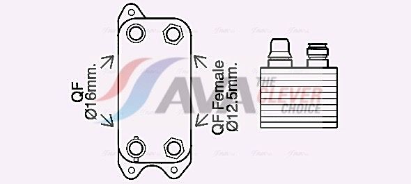 Радіатор коробки передач AVA QUALITY COOLING MS3686 - zapix