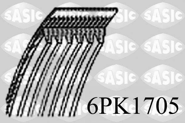 Поліклиновий ремінь SASIC 6PK1705 - zapix
