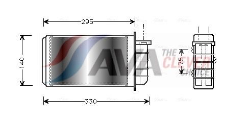 Радіатор пічки AVA QUALITY COOLING FT6183 - zapix