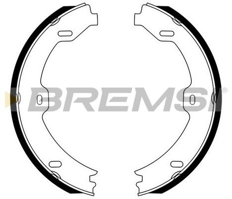 Гальмівні колодки ручника (барабанні) BREMSI GF0312 - zapix
