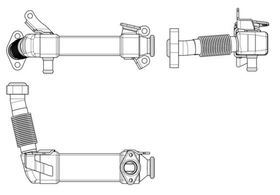 Радіатор EGR MAHLE CE17000P - zapix