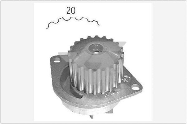 Помпа системи охолодження HUTCHINSON WP17 - zapix
