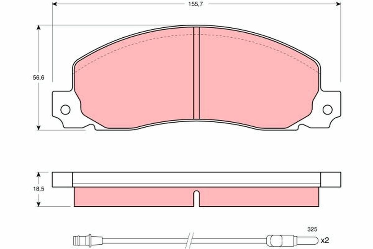 Гальмівні колодки дискові TRW GDB344 - zapix