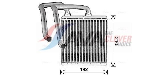 Радіатор пічки AVA QUALITY COOLING DN6476 - zapix