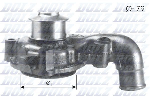 Помпа системи охолодження DOLZ F155 - zapix