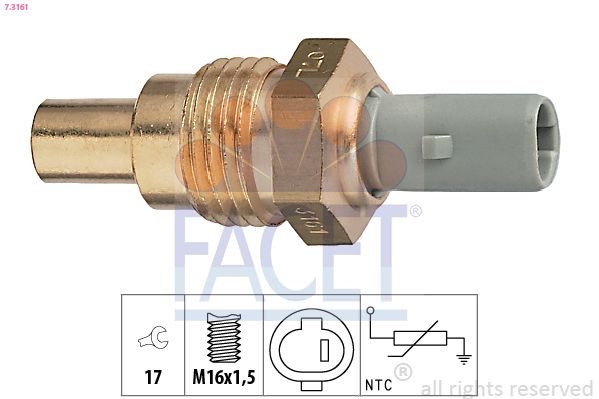 Датчик температури охолоджуючої рідини FACET 73161 - zapix