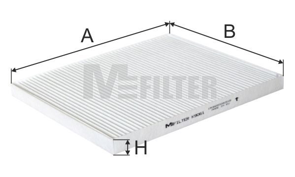 Фільтр салону MFILTER K9061 - zapix