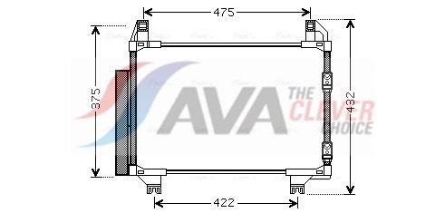 Радіатор кондиціонера AVA QUALITY COOLING TOA5404D - zapix