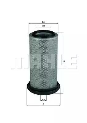 Повітряний фільтр MAHLE LX242 - zapix