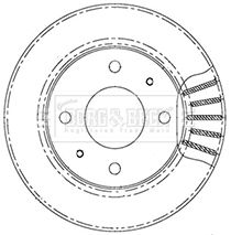 Тормозной диск BORG & BECK BBD5007