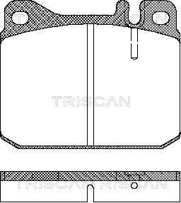 Гальмівні колодки дискові TRISCAN 811023222 - zapix