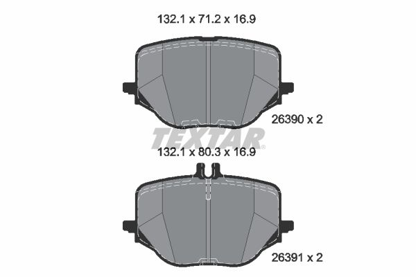 Гальмівні колодки дискові TEXTAR 2639001 - zapix